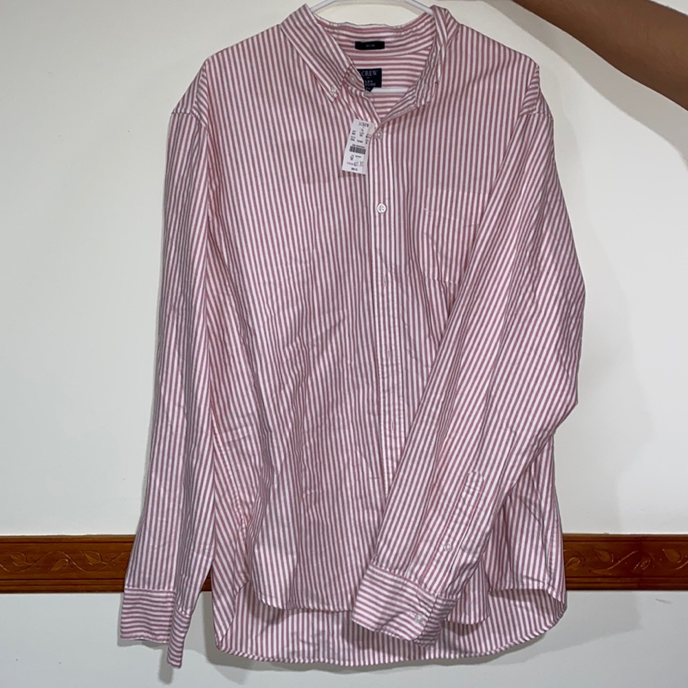J Crew Brand Never Worn (w/ Tag) : Pink Striped Longsleeve Dress Shirt